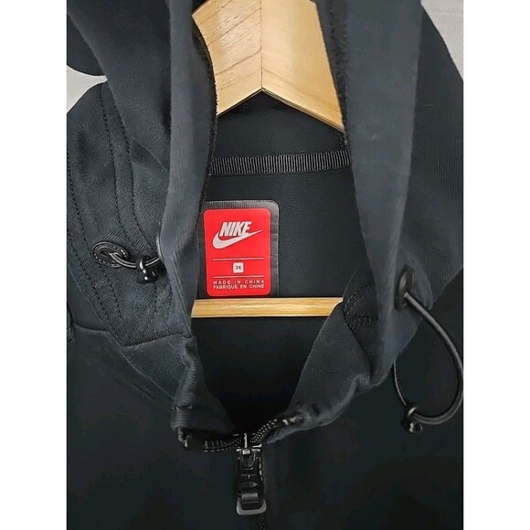 Nike Full Zip Light Hoodie Jacket, Women's Sz 2XL, Black - Picture 7 of 9